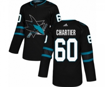 Adidas San Jose Sharks #60 Rourke Chartier Authentic Black Alternate NHL Jersey