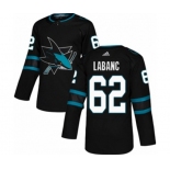 Adidas San Jose Sharks #62 Kevin Labanc Authentic Black Alternate NHL Jersey