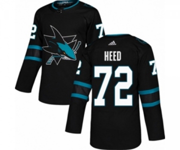 Adidas San Jose Sharks #72 Tim Heed Premier Black Alternate NHL Jersey