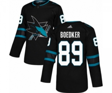 Adidas San Jose Sharks #89 Mikkel Boedker Authentic Black Alternate NHL Jersey