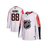 Men Adidas San Jose Sharks #88 Brent Burns White 2018 All-Star Pacific Division Authentic Stitched NHL Jersey