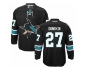 Men's Reebok San Jose Sharks #27 Joonas Donskoi Authentic Black Third NHL Jersey