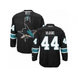 Men's Reebok San Jose Sharks #44 Marc-Edouard Vlasic Authentic Black Third NHL Jersey