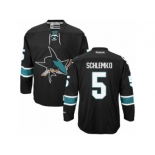 Men's Reebok San Jose Sharks #5 David Schlemko Authentic Black Third NHL Jersey