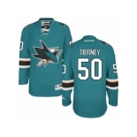 Men's Reebok San Jose Sharks #50 Chris Tierney Authentic Teal Green Home NHL Jersey