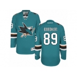 Men's Reebok San Jose Sharks #89 Mikkel Boedker Authentic Teal Green Home NHL Jersey