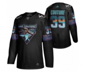 Men's San Jose Sharks #39 Logan Couture 2020 Los Tiburones Limited Hockey Jersey Black