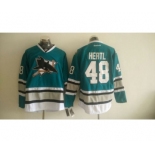 Men's San Jose Sharks #48 Tomas Hertl Reebok Teal 25th Anniversary Jersey