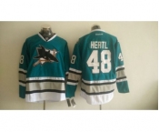 Men's San Jose Sharks #48 Tomas Hertl Reebok Teal 25th Anniversary Jersey