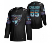 Men's San Jose Sharks #65 Erik Karlsson 2020 Los Tiburones Limited Hockey Jersey Black