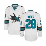 Reebok San Jose Sharks #28 Timo Meier Authentic White Away NHL Jersey