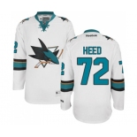 Reebok San Jose Sharks #72 Tim Heed Authentic White Away NHL Jersey