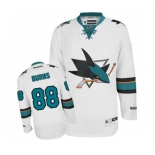 Reebok San Jose Sharks #88 Brent Burns Authentic White Away NHL Jersey