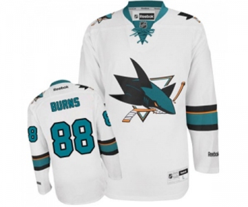 Reebok San Jose Sharks #88 Brent Burns Authentic White Away NHL Jersey