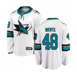 San Jose Sharks #48 Tomas Hertl Fanatics Branded White Away Breakaway NHL Jersey