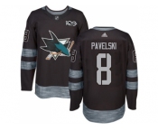 San Jose Sharks #8 Joe Pavelski Black 1917-2017 100th Anniversary Stitched NHL Jersey