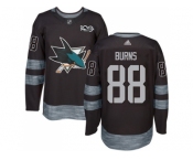 San Jose Sharks #88 Brent Burns Black 1917-2017 100th Anniversary Stitched NHL Jersey