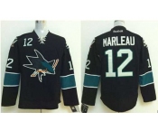 nhl jerseys san jose sharks #12 marleau black[2014 new stadium]