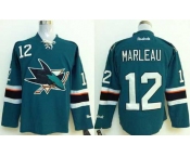 nhl jerseys san jose sharks #12 marleau blue[2014 new stadium]