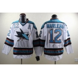 nhl jerseys san jose sharks #12 marleau white