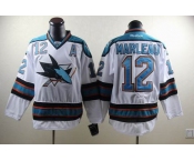 nhl jerseys san jose sharks #12 marleau white