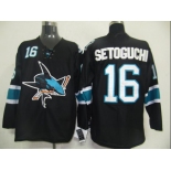 nhl jerseys san jose sharks #16 setoguchi black