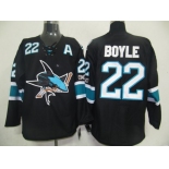 nhl jerseys san jose sharks #22 boyle black