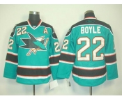 nhl jerseys san jose sharks #22 boyle blue