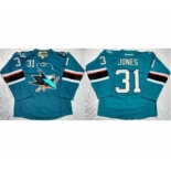 nhl jerseys san jose sharks #31 martin jones blue[jones]