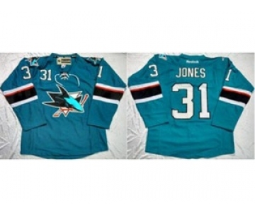 nhl jerseys san jose sharks #31 martin jones blue[jones]