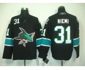 nhl jerseys san jose sharks #31 nieml black