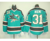 nhl jerseys san jose sharks #31 nieml blue