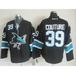 nhl jerseys san jose sharks #39 couture black