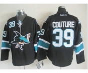 nhl jerseys san jose sharks #39 couture black