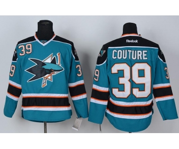 nhl jerseys san jose sharks #39 couture blue