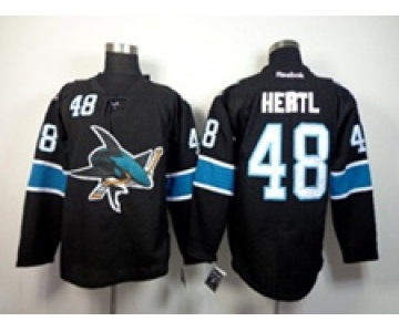 nhl jerseys san jose sharks #48 hertl black