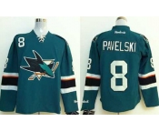 nhl jerseys san jose sharks #8 pavelski blue[2014 new stadium]