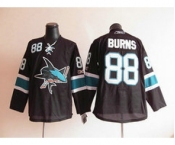 nhl jerseys san jose sharks #88 burns black