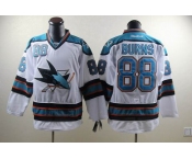 nhl jerseys san jose sharks #88 burns white