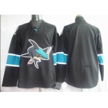 nhl jerseys san jose sharks blank black