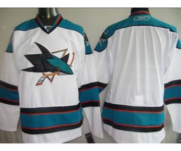 nhl jerseys san jose sharks blank jersey white