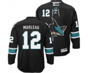 nhl san jose sharks #12 marleau black