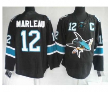 nhl san jose sharks #12 marleau black