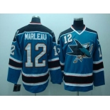 nhl san jose sharks #12 marleau blue