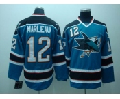 nhl san jose sharks #12 marleau blue