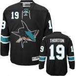 nhl san jose sharks #19 thornton black