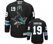 nhl san jose sharks #19 thornton black