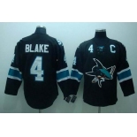 nhl san jose sharks #4 blake black