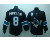 nhl san jose sharks #8 pavelski black