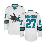 Women Reebok San Jose Sharks #27 Joonas Donskoi Authentic White Away NHL Jersey